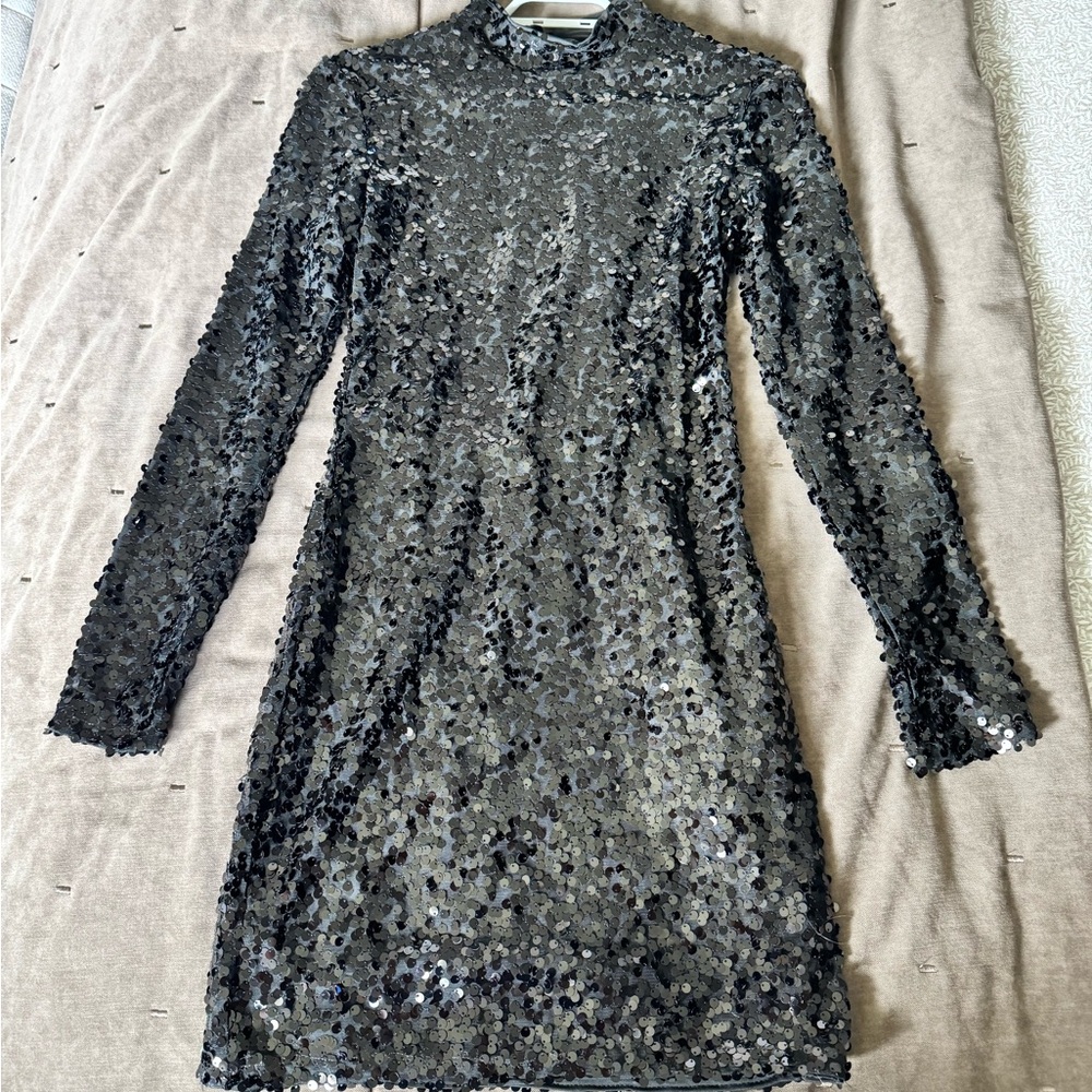 Sequin Black Dress